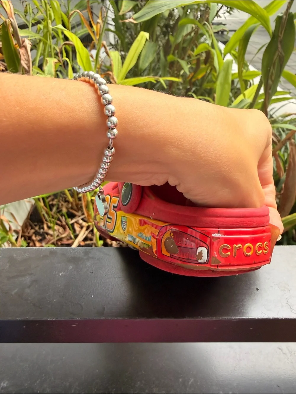 Crocs boys Kids lighting McQueen 10 size still lights up